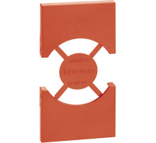 BT Living now Красный Лицевая панель для розеток 2К+З нем/итал стандарта 2 мод.