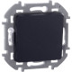 Переключатель одноклавишный - Legrand/Daccord Inspiria - 10АХ 250В безвинтовые зажимы - антрацит