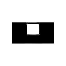 Simon 100 Черный глянец Накладка датчика движения