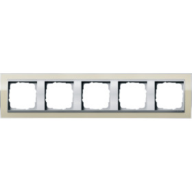 Gira Event Clear Песочный/Алюминий Рамка 5-ая