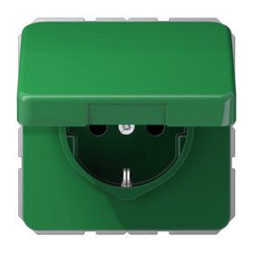 JUNG CD 500/CD plus Зеленая Крышка откидная для розеток и изделий 50х50
