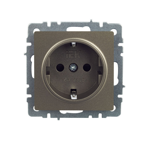 BRITE Роз. с з/к/ш 16А РС14-1-0-БрШ шамп. IEK