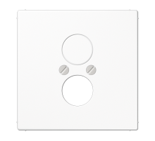 JUNG LS 990 Белая Накладка для 2-х акустических гнезд L2S