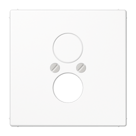 JUNG LS 990 Белая Накладка для 2-х акустических гнезд L2S