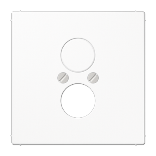 Крышка для 2-х гнезд (разъемов для громкоговорителей), белая