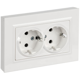 IEK BRITE Роз. 2-я с з/к/ш пл 16А в сб. РСшПл12-3-БрБ бел.