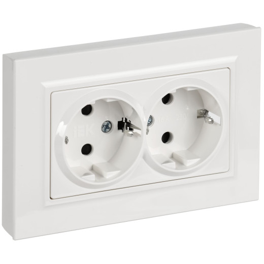 BRITE Роз. 2-я с з/к/ш пл 16А в сб. РСшПл12-3-БрБ бел. IEK