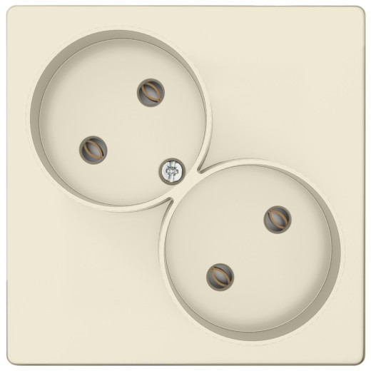 Розетка двойная 2К без защитных шторок, сл.кость