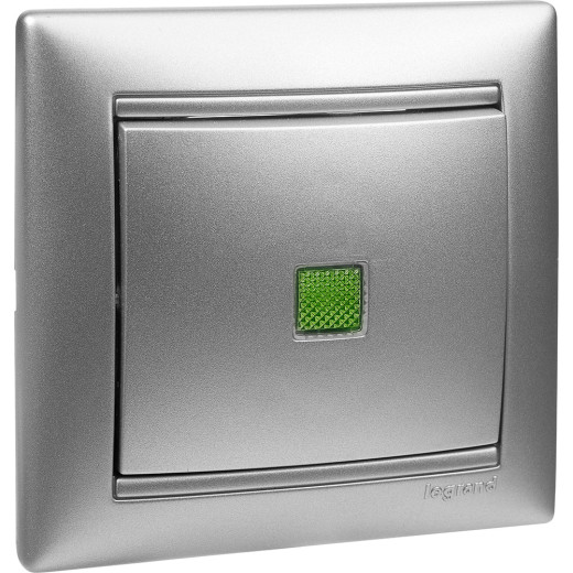 Рамка 1 пост - Legrand Valena - алюминий