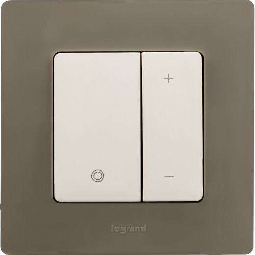 Диммер нажимной универсальный LED - Legrand Etika - 400Вт без нейтрали - белый