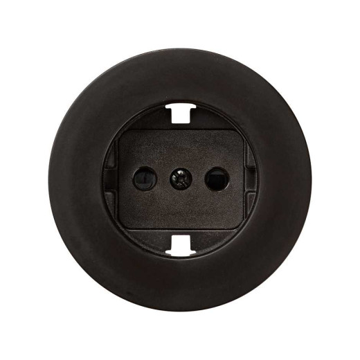 Simon 88 Коричневый Накладка розетки 1-ая с/з с защитными шторками