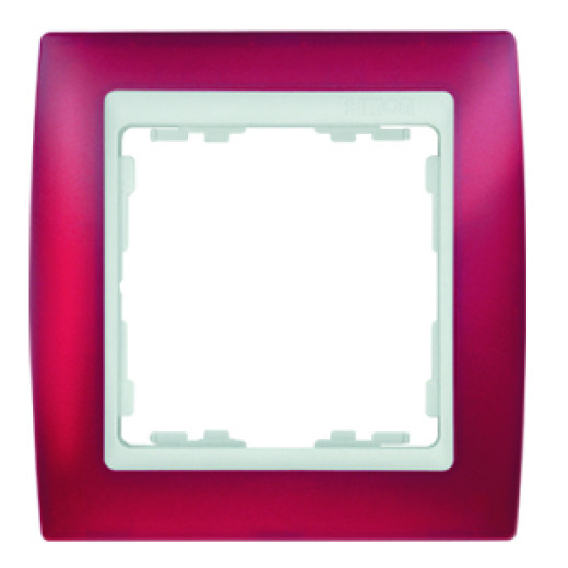 Simon 82 Красный полупрозрачный Рамка 1-ая