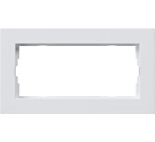 Gira E2 Белый Рамка 2-ая без перегородки заподлицо