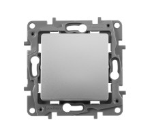 Legrand Etika Алюминий Переключатель 1-клавишный, автоматичесике клеммы, 10 AX, 250 В.