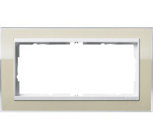 Gira Event Clear Песочный/Бел.глянц. Рамка 2-ая без перегородки