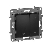 Legrand Etika Антрацит Светорегулятор нажимной, 400Вт.