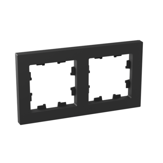 2 - местная рамка, чёрная, пластик Эпика EKF