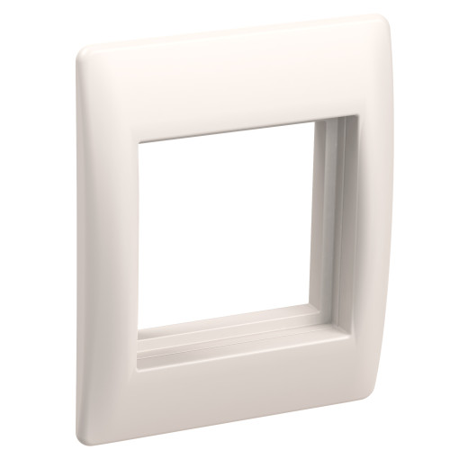 PRIMER Рамка и суппорт универс. на 2 модуля белый IEK