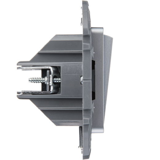 Переключатель двухклавишный - Legrand Inspiria - 10A 250В безвинтовые зажимы - алюминий