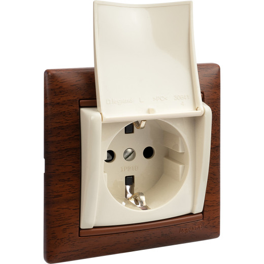 Рамка 1 пост - Legrand Valena - тонированное дерево