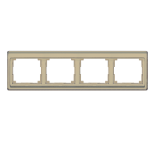 JUNG SL 500 Бронза Рамка 4-ая горизонтальная