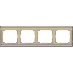 JUNG SL 500 Бронза Рамка 4-ая горизонтальная