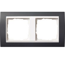 Gira Event Антрацит/Бел.глянц. Рамка 2-ая