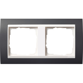 Gira Event Антрацит/Бел.глянц. Рамка 2-ая