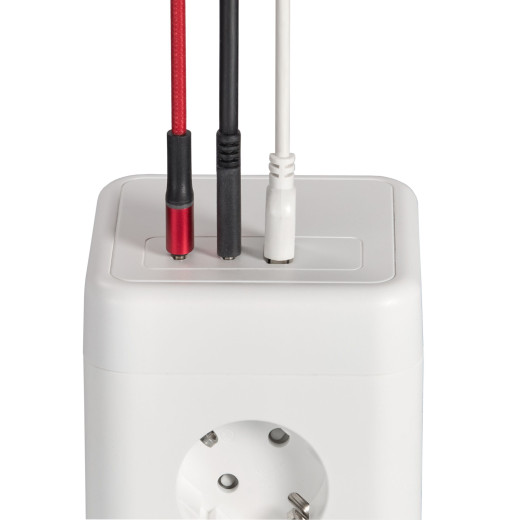 DOMINIC Удлинитель У08K 1,5м 3х1мм2 USB A+C 20Вт бел IEK