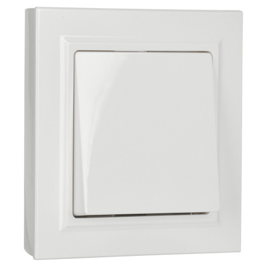 BRITE Выключ. 1-кл. 10А в сб. ВСР10-1-0-БрБ бел. IEK