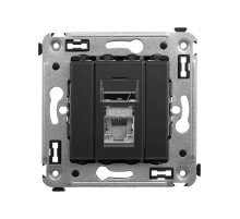 DKC Avanti Компьютерная розетка RJ-45 в стену, кат.5e одинарная экранированная, 