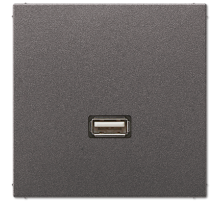 JUNG Мультимедиа разъём, антрацит