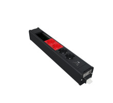 Schneider Electric US+ Блок 2хРозетка БЕЛАЯ+2хРозетка КРАСНАЯ+2USB A/C +место (45х90) под VDI АНТР.
