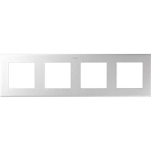 Рамка на 4 поста, алюминий