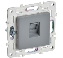 IEK SKANDY Серый Розетка компьютерная RJ45 кат.6 SK-K02Gr