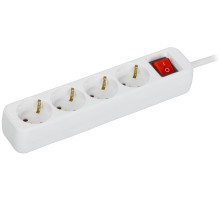 IEK UMA Удлинитель У04К 4 места 5м 3х1,5мм2 16А бел.