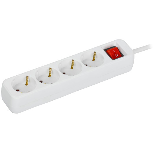 UMA Удлинитель У04К 4 места 5м 3х1,5мм2 16А бел. IEK