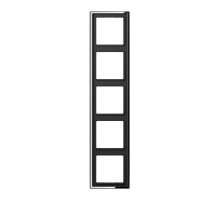 JUNG LS 990 Блестящий Хром Рамка 5-ая