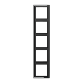 JUNG LS 990 Блестящий Хром Рамка 5-ая