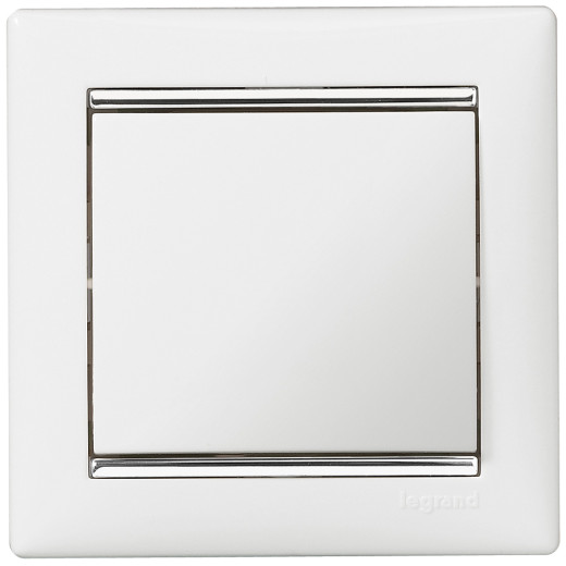 Выключатель одноклавишный - Legrand Valena - 10А 250В схема 1 безвинтовые зажимы - белый