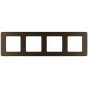 Рамка 4 поста - Legrand/Daccord Inspiria - бронза