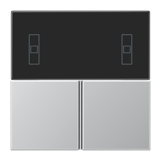 крышка с клавишами для Room controller, алюминий