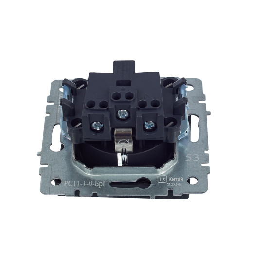 BRITE Роз. с з/к без з/ш 16А РС11-1-0-БрГ граф. IEK