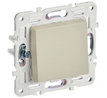 IEK SKANDY Бежевый Выключатель 1-клавишный кнопочный 10А SK-V14B
