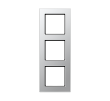 JUNG A550 Алюминий Рамка 3-ая для вертикальной и горизонтальной установки