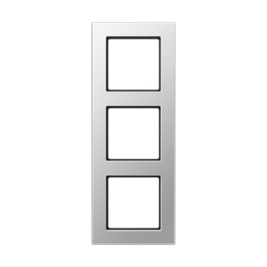 Рамка для вертикальной и горизонтальной установки, 3 поста, термопласт, алюминий, A550