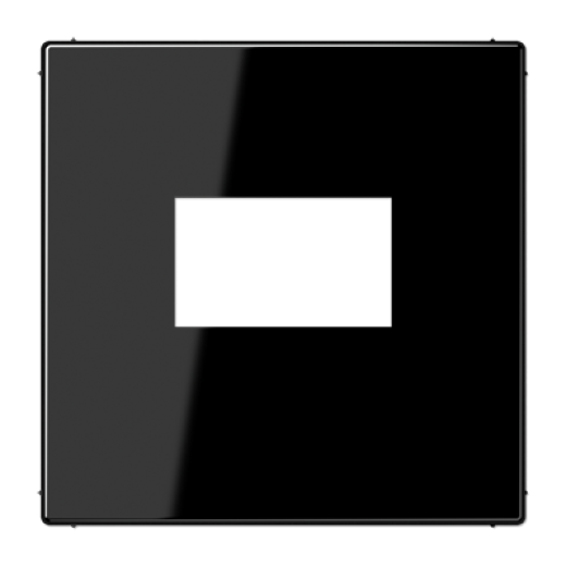 Плата для USB-зарядных устройств без видимого винта, термопласт, черный