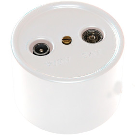 BIRONI Лизетта Пластик Белый Розетка ТV/FM