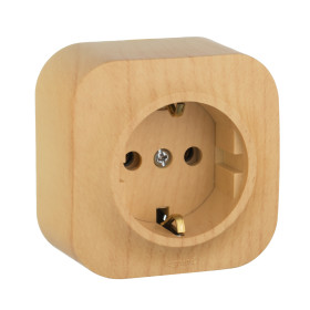 Legrand Quteo Сосна Розетка с/з.