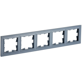 IEK BRITE BASE Маренго Рамка 5-м РУ-5-БрМ